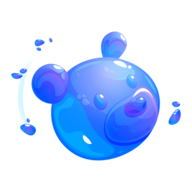 Gelatina blu