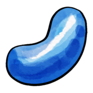 Confetto blu